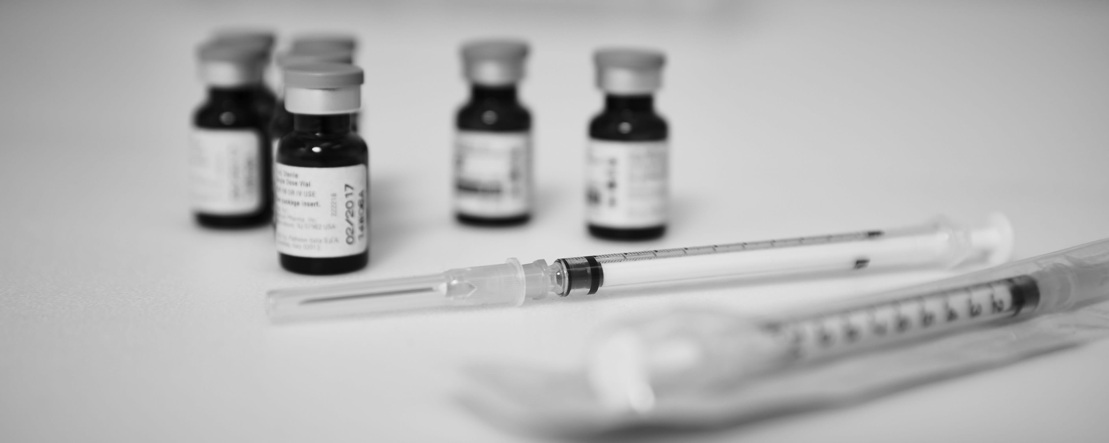 flu vaccine vials